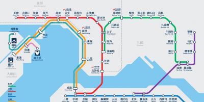 Causeway bay MTR-jaam kaart