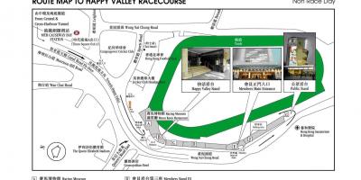 Kaart Happy Valley Hong Kong