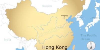 Kaart Hiina ja Hong Kong
