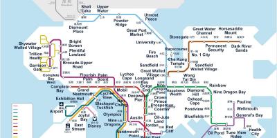 Hongkong metroo kaart
