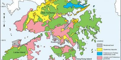 Geoloogilise kaardi Hong Kong