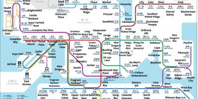 Kaart Hong Kong MTR