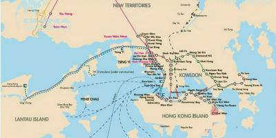 Hong Kong parvlaevaliine kaart