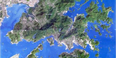 Satelliit-kaart Hong Kong