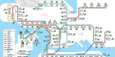 Hong Kong ühistranspordi kaart