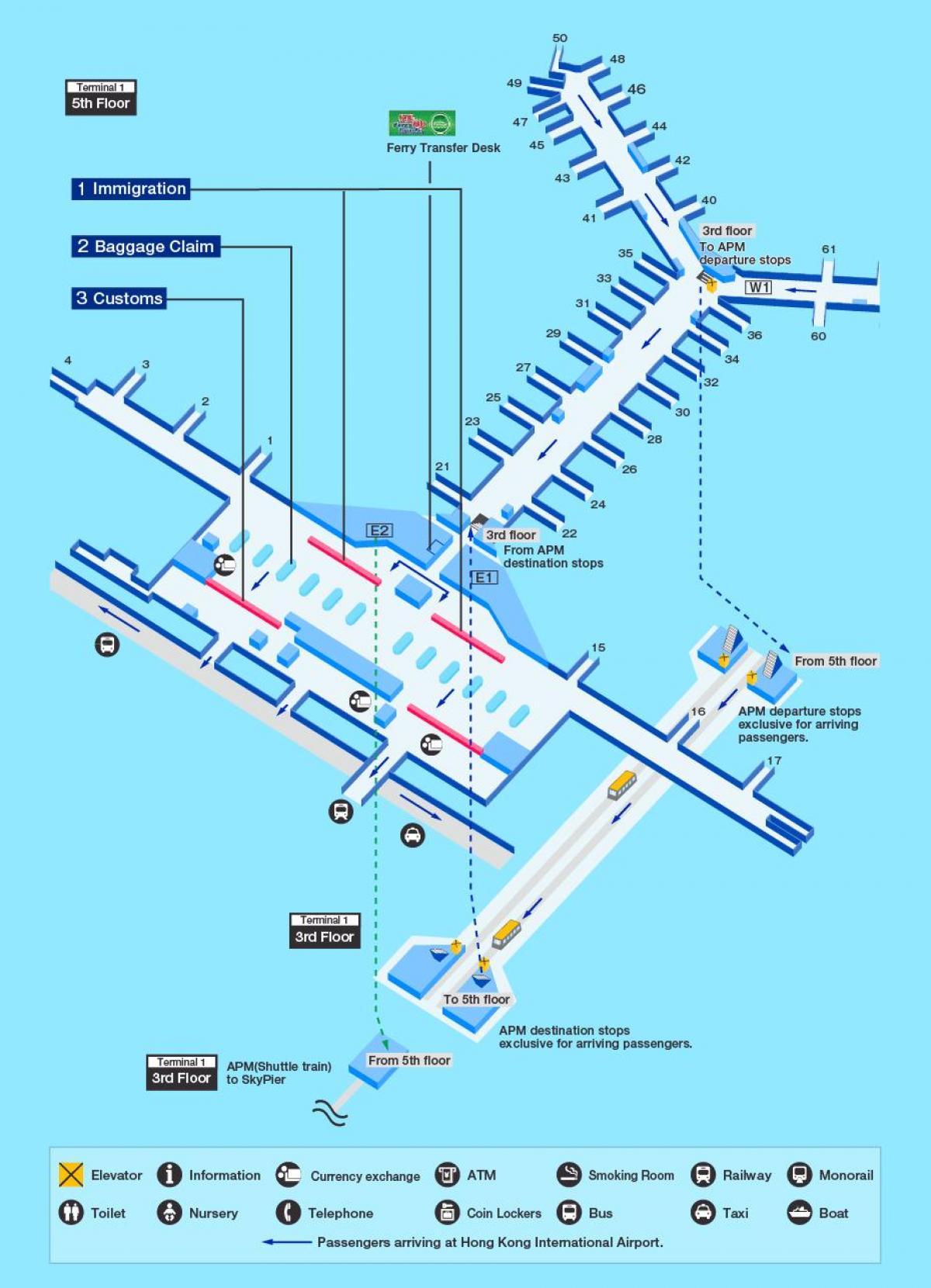 Hong Kongi lennujaama värava kaart