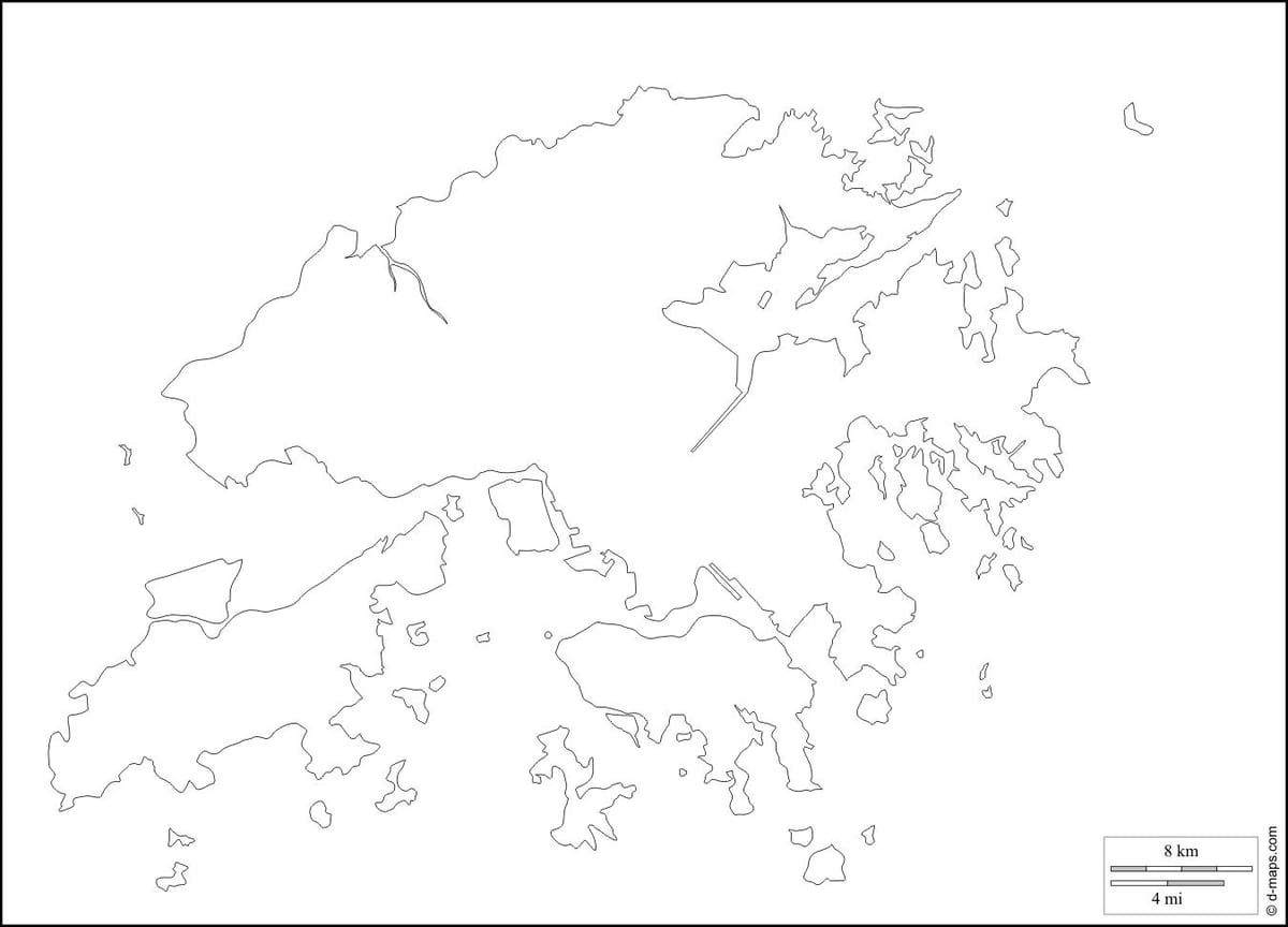 Hong Kong kaart ülevaade