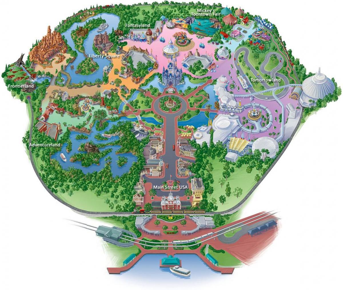 kaart Hong Kong Disneyland