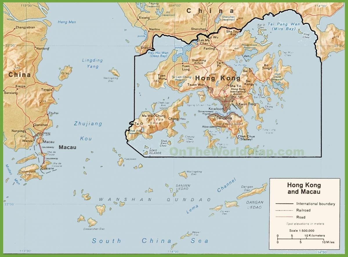 poliitiline kaart, Hong Kong