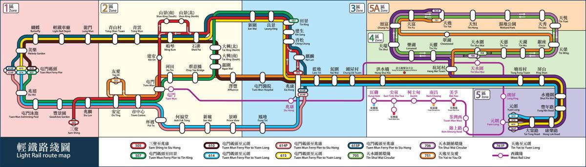 HK raudtee kaart
