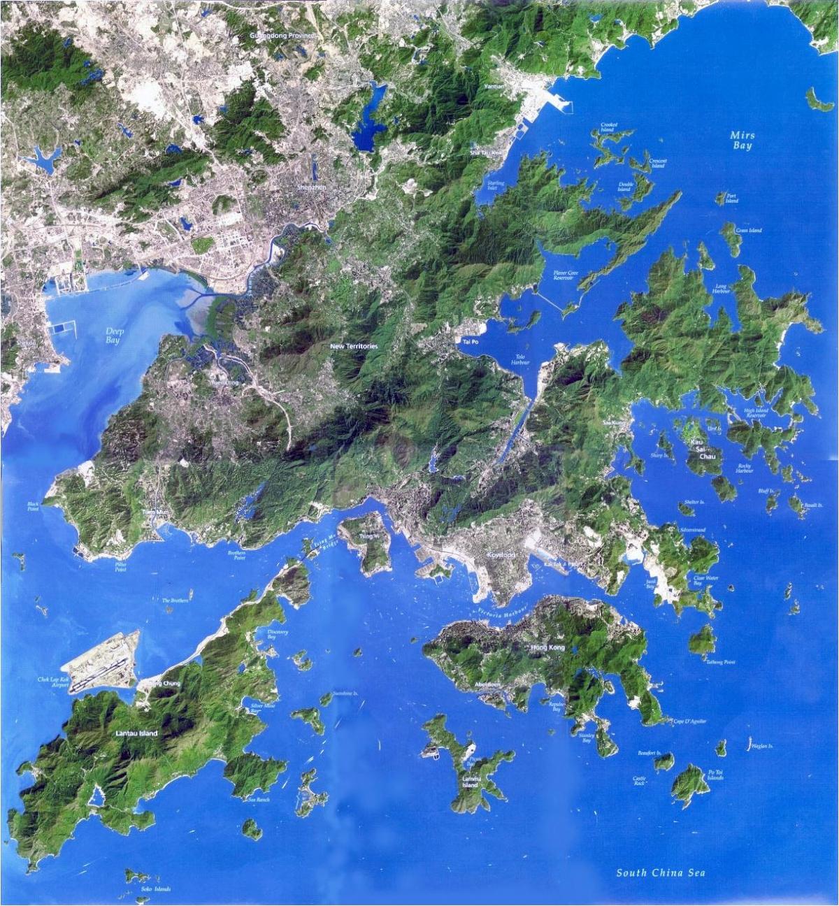 satelliit-kaart Hong Kong